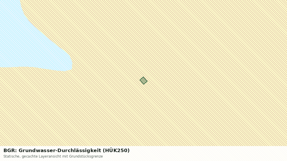 Statische Kartenansicht: BGR: Grundwasser-Durchlässigkeit (HÜK250)