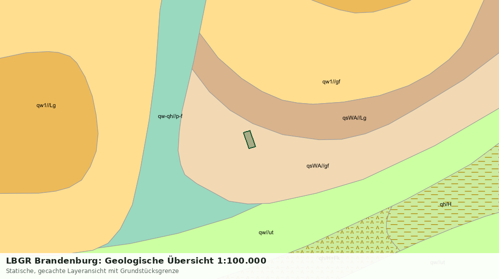 Statische Kartenansicht: LBGR Brandenburg: Geologische Übersicht 1:100.000