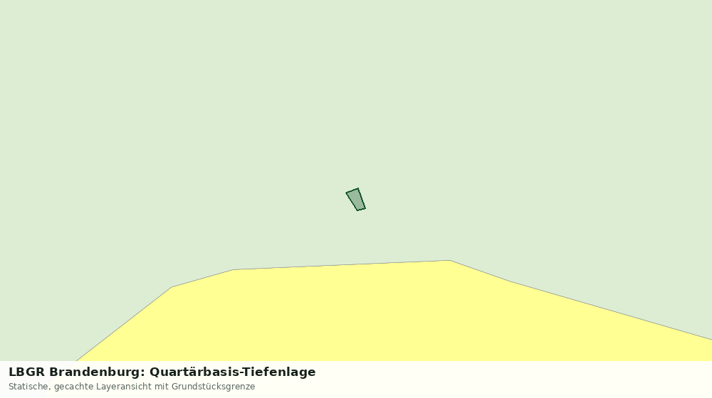 Statische Kartenansicht: LBGR Brandenburg: Quartärbasis-Tiefenlage