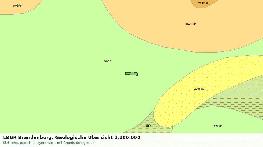 Statische Kartenansicht: LBGR Brandenburg: Geologische Übersicht 1:100.000