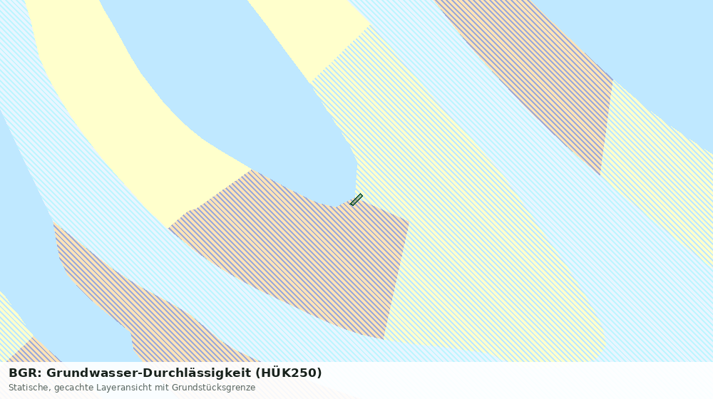 Statische Kartenansicht: BGR: Grundwasser-Durchlässigkeit (HÜK250)