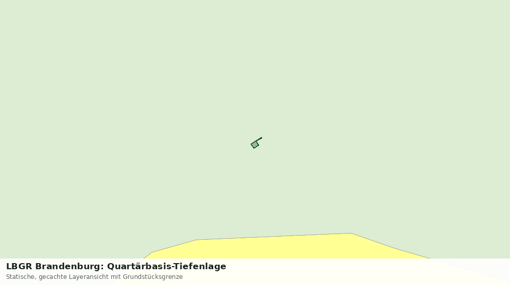 Statische Kartenansicht: LBGR Brandenburg: Quartärbasis-Tiefenlage