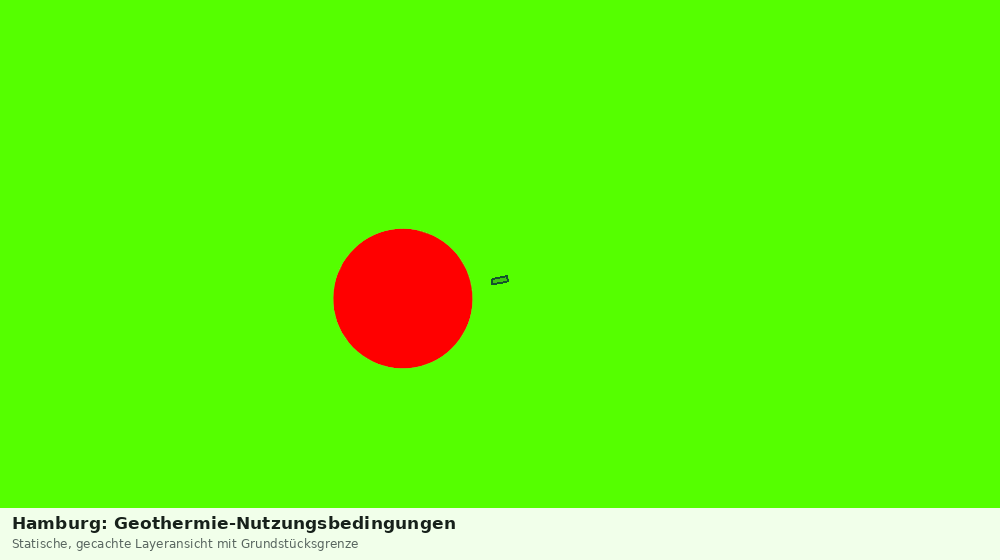 Statische Kartenansicht: Hamburg: Geothermie-Nutzungsbedingungen