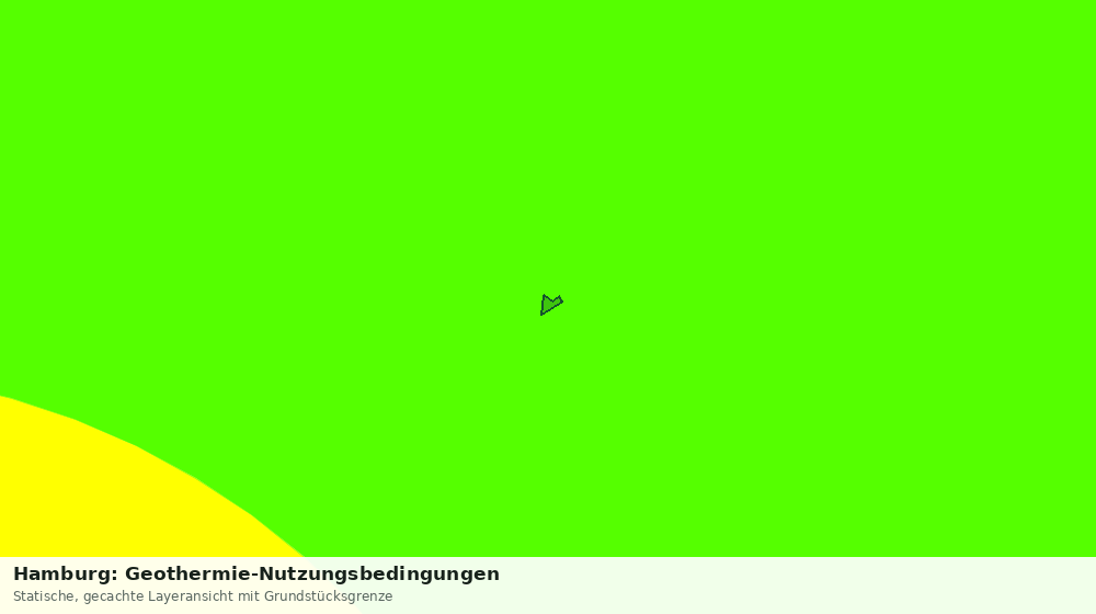 Statische Kartenansicht: Hamburg: Geothermie-Nutzungsbedingungen