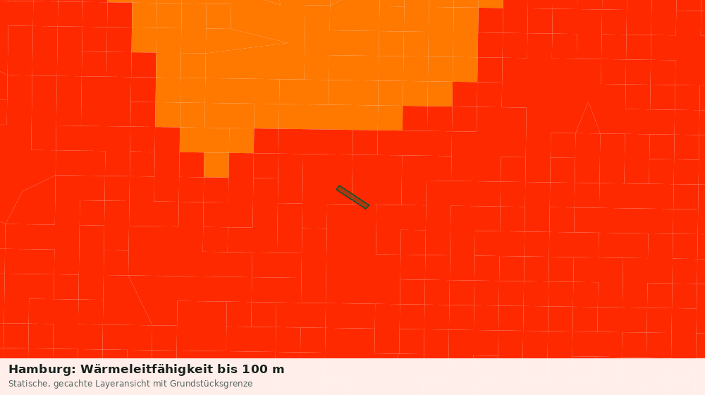 Statische Kartenansicht: Hamburg: Wärmeleitfähigkeit bis 100 m