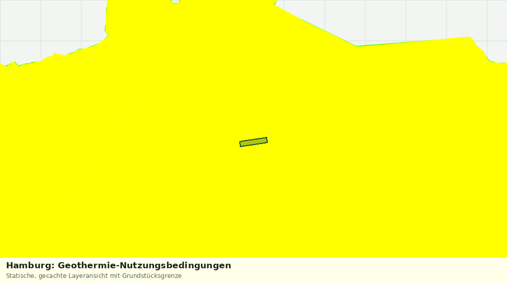Statische Kartenansicht: Hamburg: Geothermie-Nutzungsbedingungen