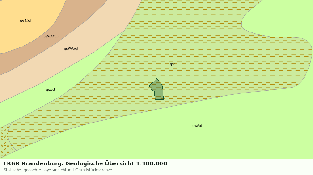 Statische Kartenansicht: LBGR Brandenburg: Geologische Übersicht 1:100.000