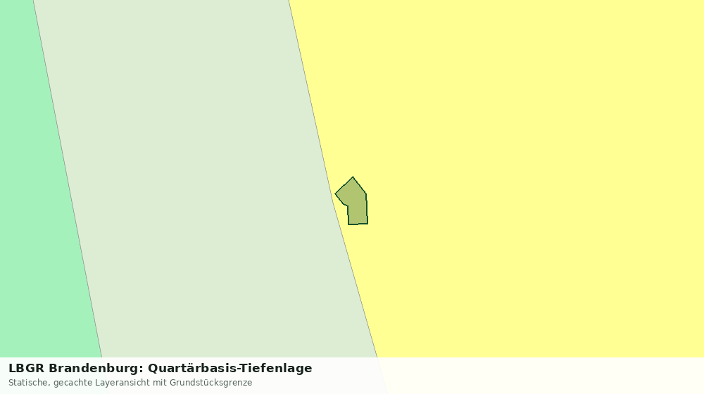 Statische Kartenansicht: LBGR Brandenburg: Quartärbasis-Tiefenlage