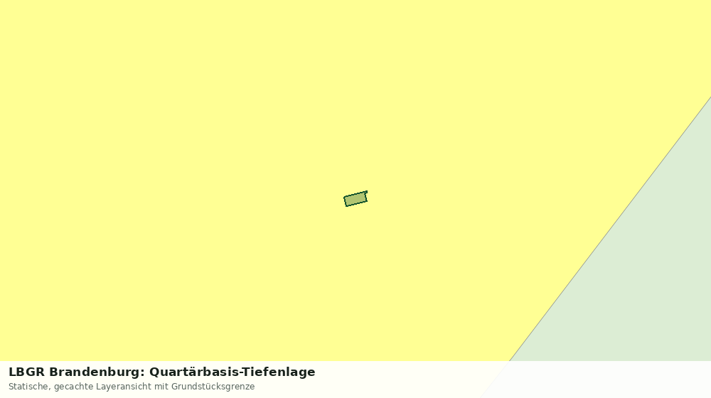 Statische Kartenansicht: LBGR Brandenburg: Quartärbasis-Tiefenlage