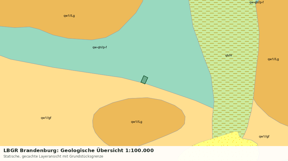 Statische Kartenansicht: LBGR Brandenburg: Geologische Übersicht 1:100.000