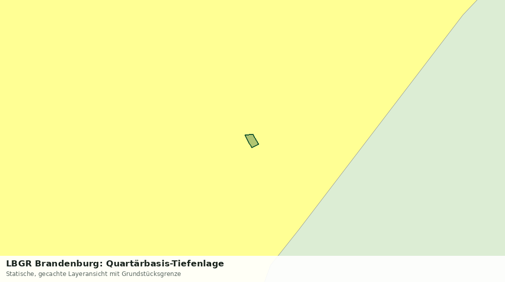 Statische Kartenansicht: LBGR Brandenburg: Quartärbasis-Tiefenlage