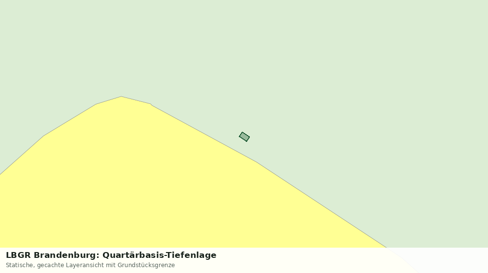 Statische Kartenansicht: LBGR Brandenburg: Quartärbasis-Tiefenlage