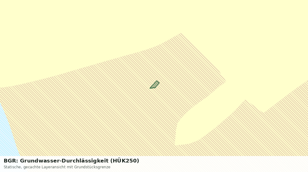 Statische Kartenansicht: BGR: Grundwasser-Durchlässigkeit (HÜK250)