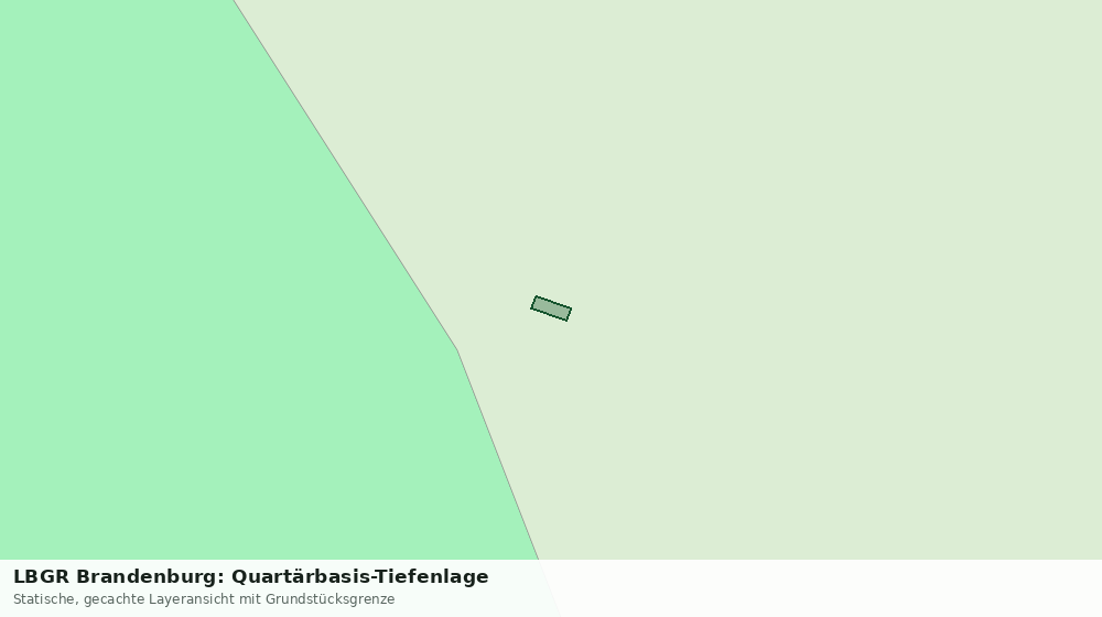 Statische Kartenansicht: LBGR Brandenburg: Quartärbasis-Tiefenlage