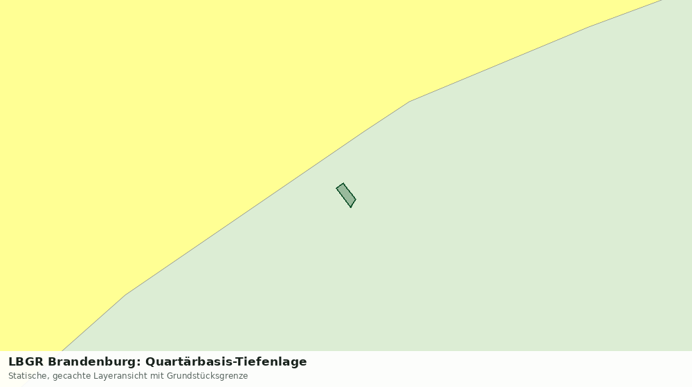 Statische Kartenansicht: LBGR Brandenburg: Quartärbasis-Tiefenlage