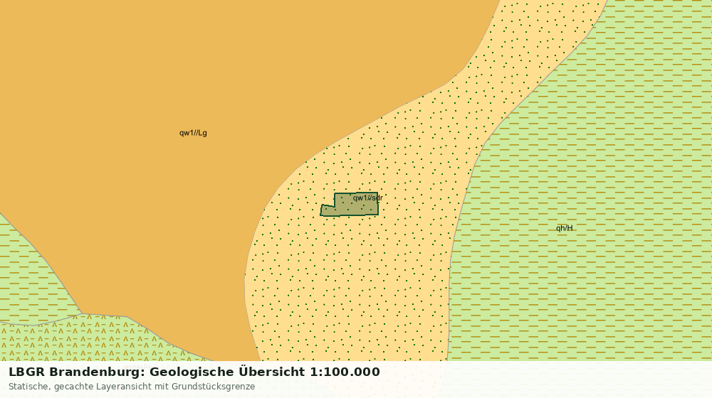 Statische Kartenansicht: LBGR Brandenburg: Geologische Übersicht 1:100.000