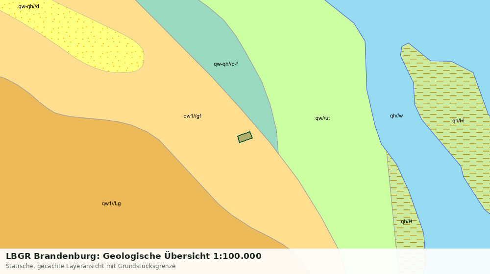 Statische Kartenansicht: LBGR Brandenburg: Geologische Übersicht 1:100.000