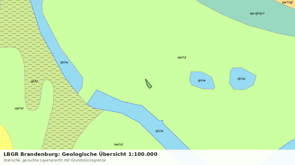 Statische Kartenansicht: LBGR Brandenburg: Geologische Übersicht 1:100.000