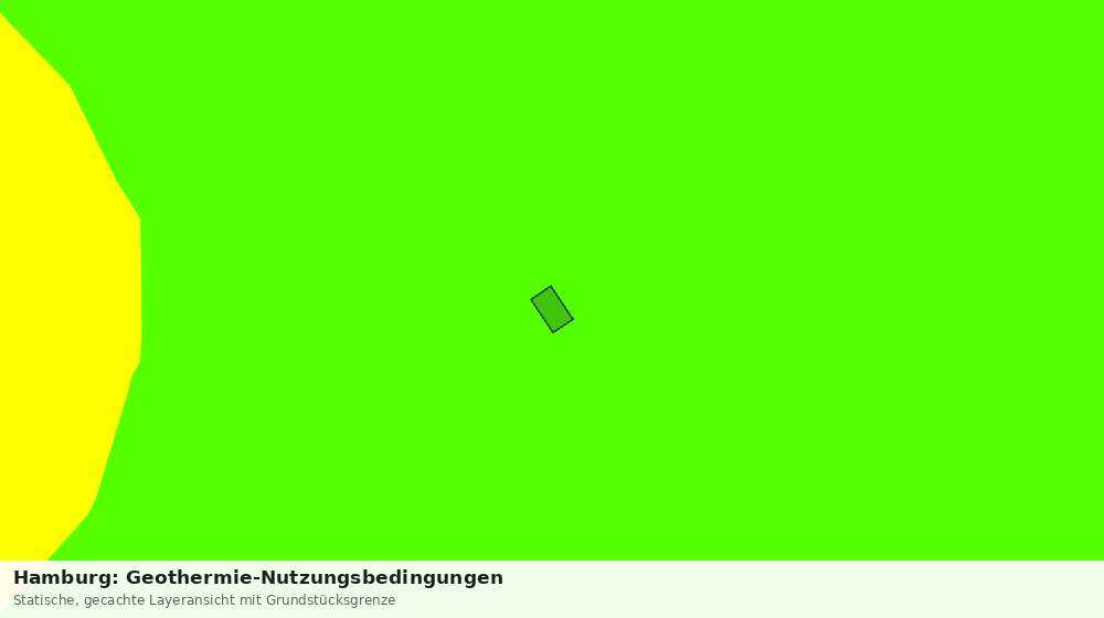 Statische Kartenansicht: Hamburg: Geothermie-Nutzungsbedingungen