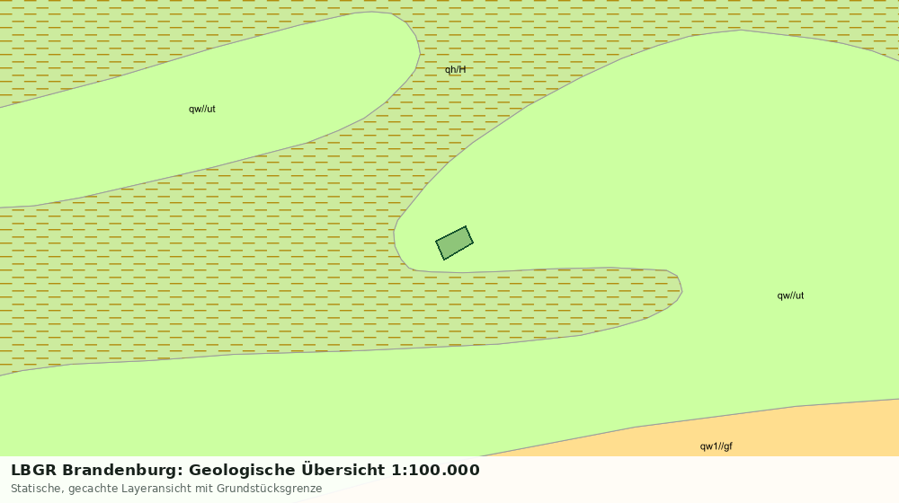 Statische Kartenansicht: LBGR Brandenburg: Geologische Übersicht 1:100.000