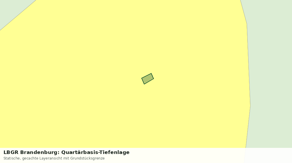 Statische Kartenansicht: LBGR Brandenburg: Quartärbasis-Tiefenlage