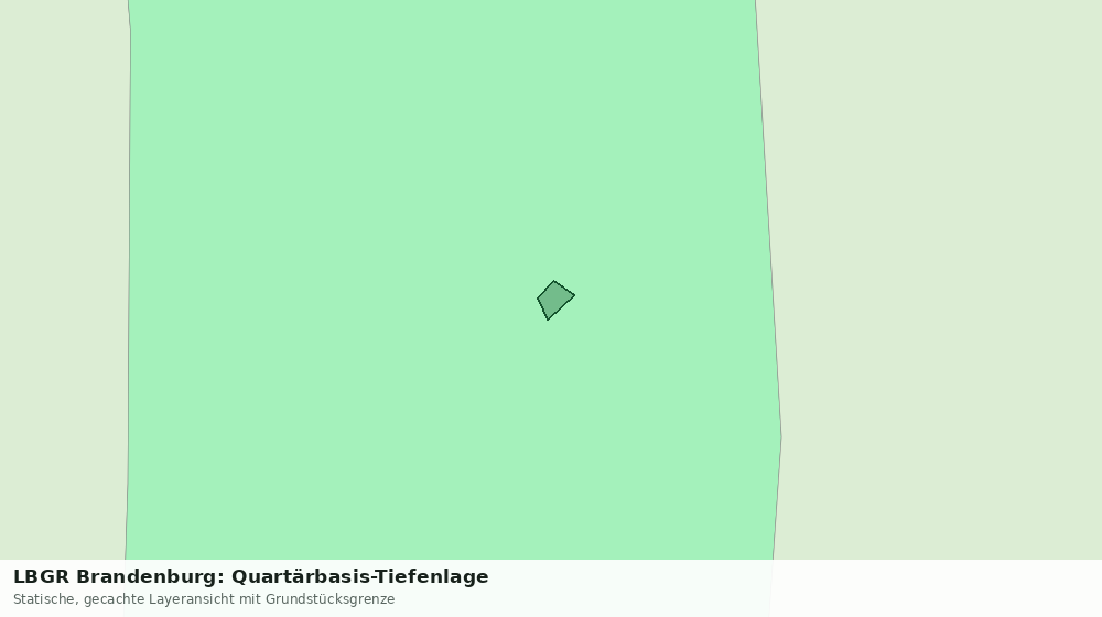 Statische Kartenansicht: LBGR Brandenburg: Quartärbasis-Tiefenlage