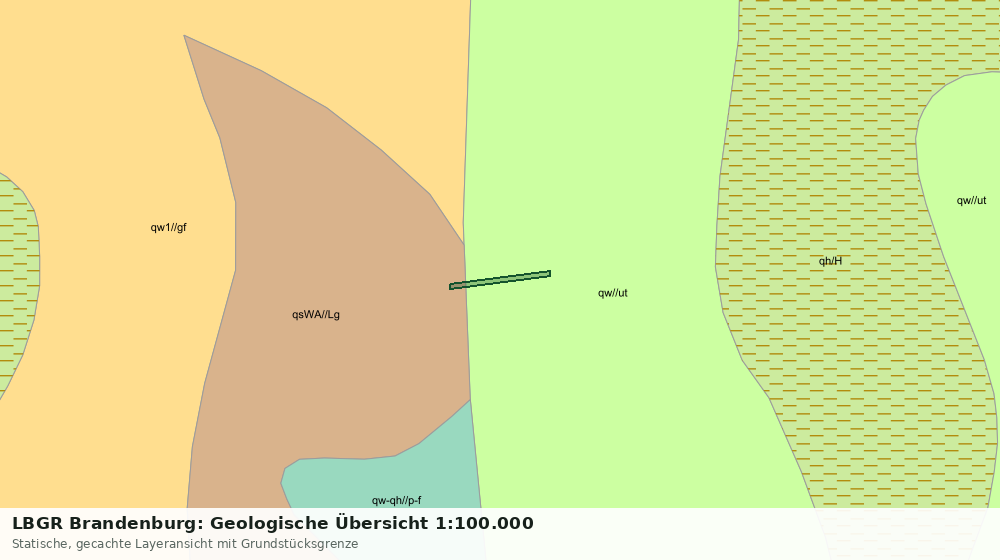 Statische Kartenansicht: LBGR Brandenburg: Geologische Übersicht 1:100.000