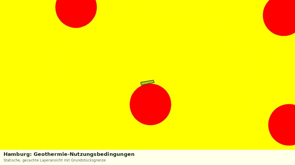 Statische Kartenansicht: Hamburg: Geothermie-Nutzungsbedingungen