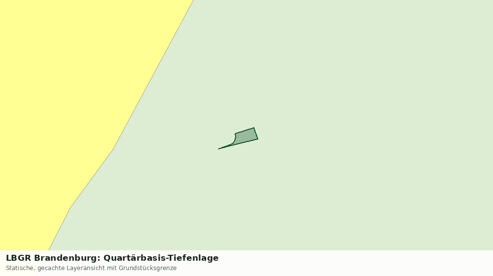 Statische Kartenansicht: LBGR Brandenburg: Quartärbasis-Tiefenlage