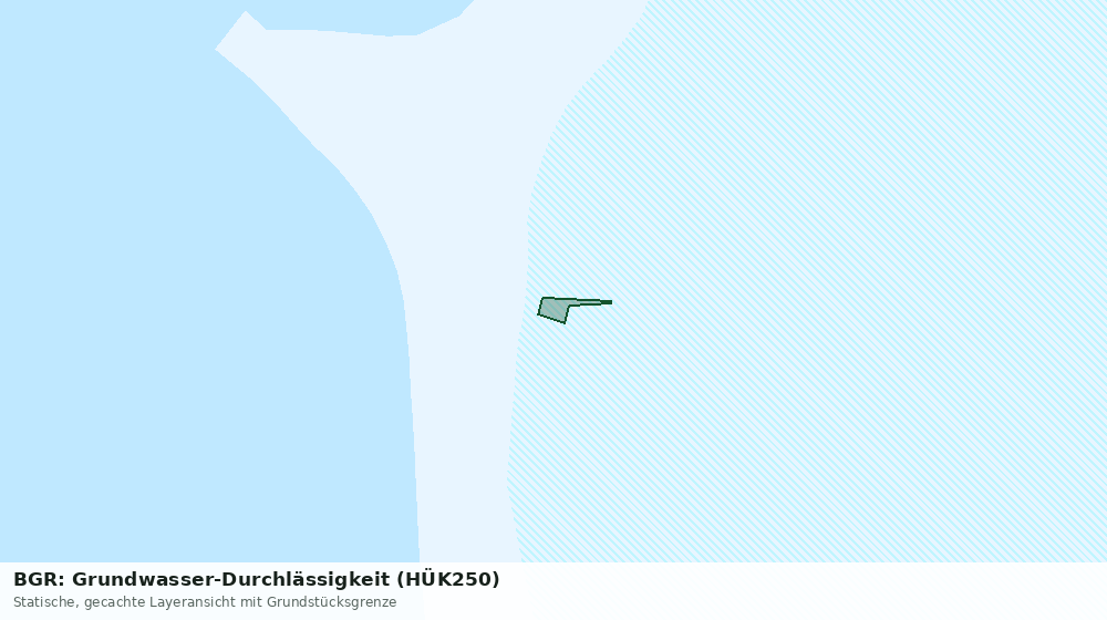 Statische Kartenansicht: BGR: Grundwasser-Durchlässigkeit (HÜK250)