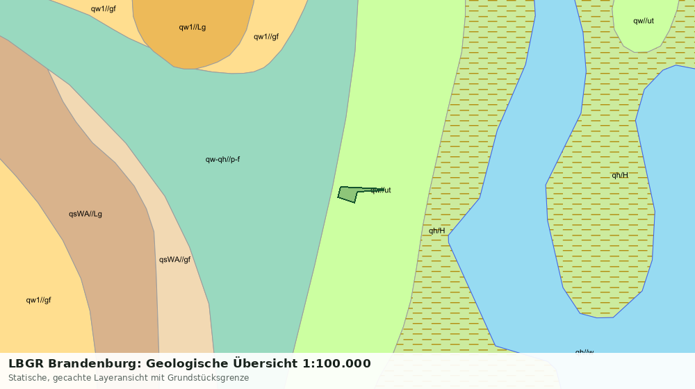 Statische Kartenansicht: LBGR Brandenburg: Geologische Übersicht 1:100.000
