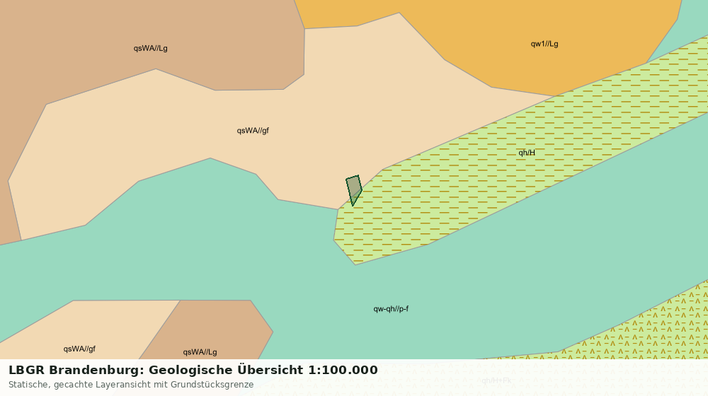 Statische Kartenansicht: LBGR Brandenburg: Geologische Übersicht 1:100.000