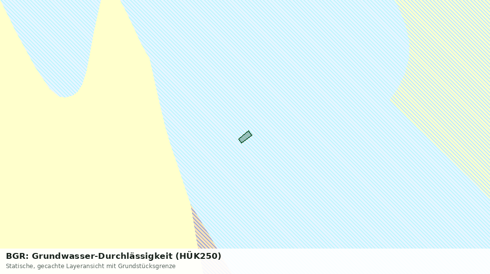 Statische Kartenansicht: BGR: Grundwasser-Durchlässigkeit (HÜK250)