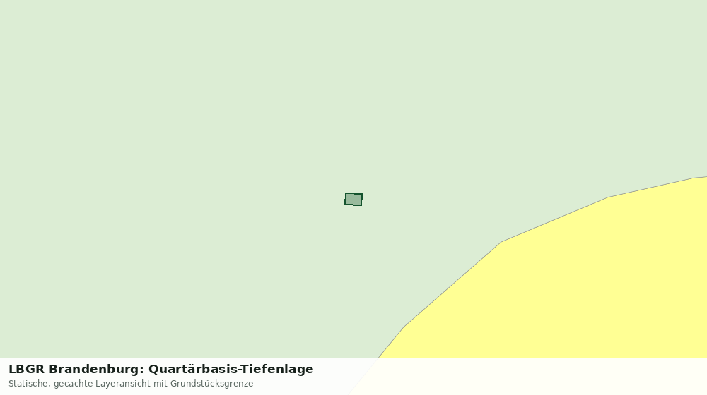Statische Kartenansicht: LBGR Brandenburg: Quartärbasis-Tiefenlage