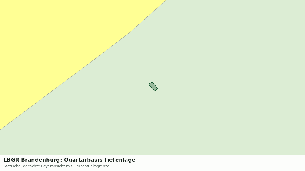 Statische Kartenansicht: LBGR Brandenburg: Quartärbasis-Tiefenlage