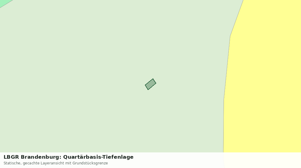 Statische Kartenansicht: LBGR Brandenburg: Quartärbasis-Tiefenlage