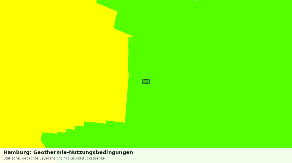 Statische Kartenansicht: Hamburg: Geothermie-Nutzungsbedingungen