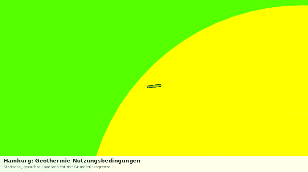 Statische Kartenansicht: Hamburg: Geothermie-Nutzungsbedingungen