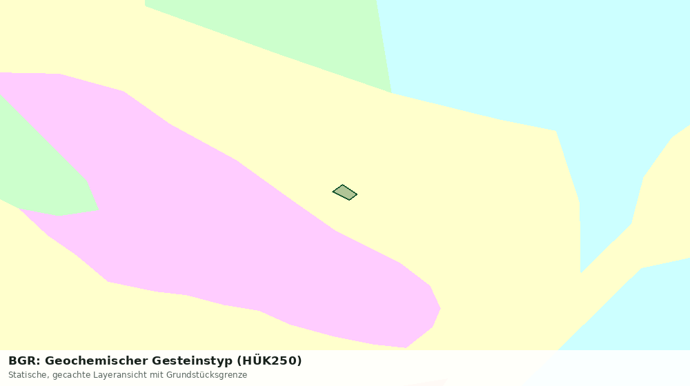 Statische Kartenansicht: BGR: Geochemischer Gesteinstyp (HÜK250)