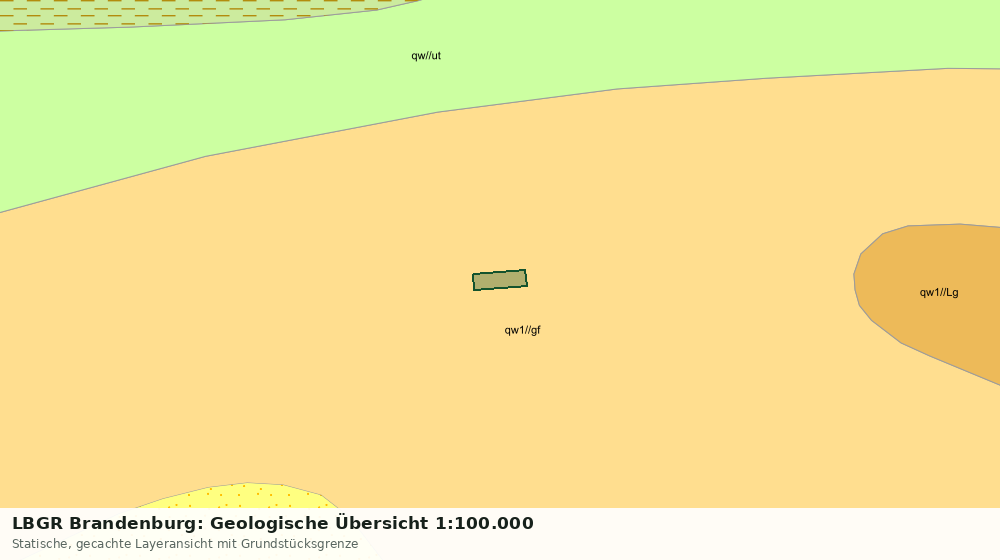 Statische Kartenansicht: LBGR Brandenburg: Geologische Übersicht 1:100.000