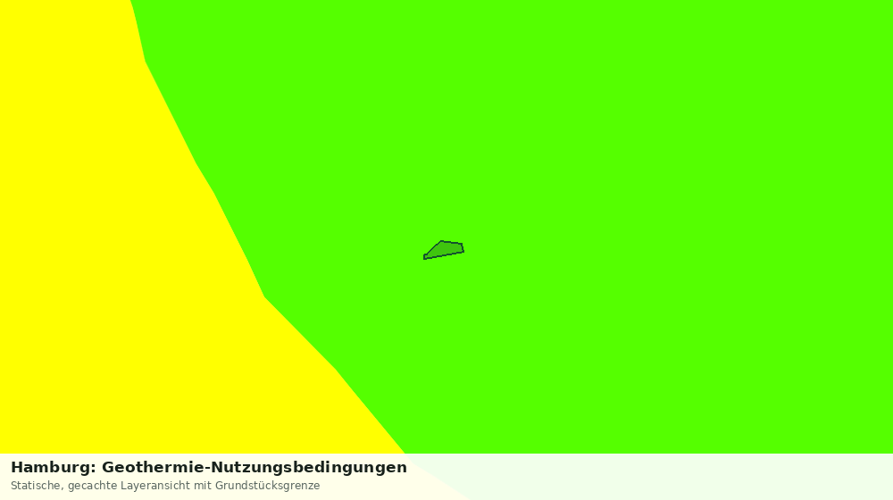 Statische Kartenansicht: Hamburg: Geothermie-Nutzungsbedingungen