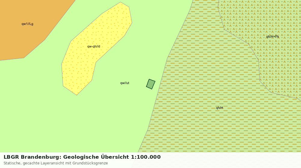 Statische Kartenansicht: LBGR Brandenburg: Geologische Übersicht 1:100.000