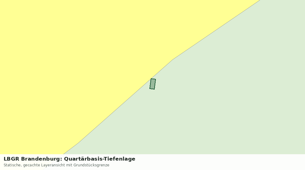 Statische Kartenansicht: LBGR Brandenburg: Quartärbasis-Tiefenlage