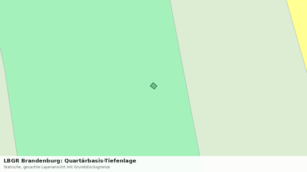 Statische Kartenansicht: LBGR Brandenburg: Quartärbasis-Tiefenlage