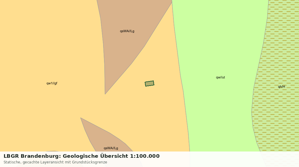 Statische Kartenansicht: LBGR Brandenburg: Geologische Übersicht 1:100.000