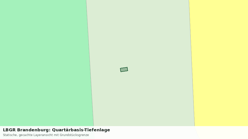Statische Kartenansicht: LBGR Brandenburg: Quartärbasis-Tiefenlage
