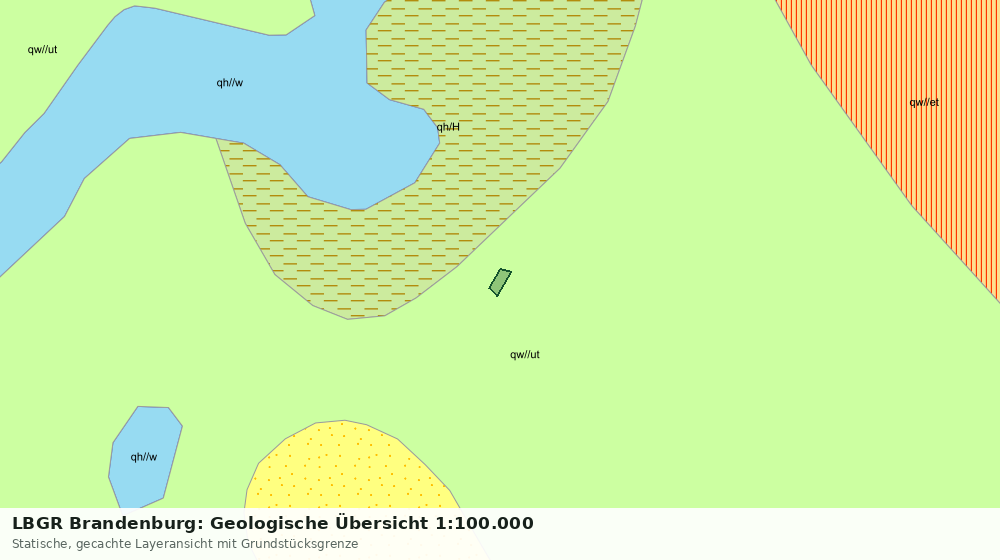 Statische Kartenansicht: LBGR Brandenburg: Geologische Übersicht 1:100.000