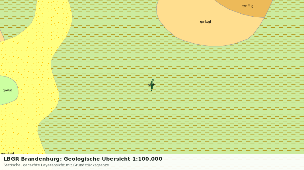 Statische Kartenansicht: LBGR Brandenburg: Geologische Übersicht 1:100.000