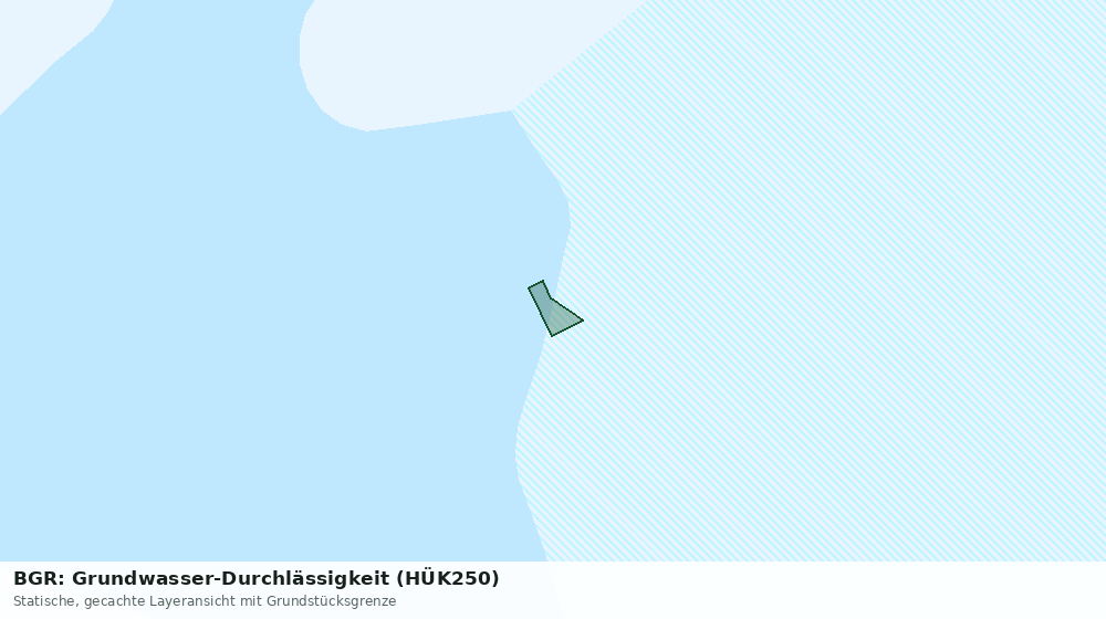 Statische Kartenansicht: BGR: Grundwasser-Durchlässigkeit (HÜK250)