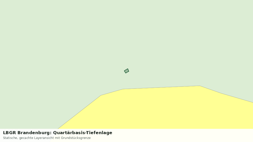 Statische Kartenansicht: LBGR Brandenburg: Quartärbasis-Tiefenlage